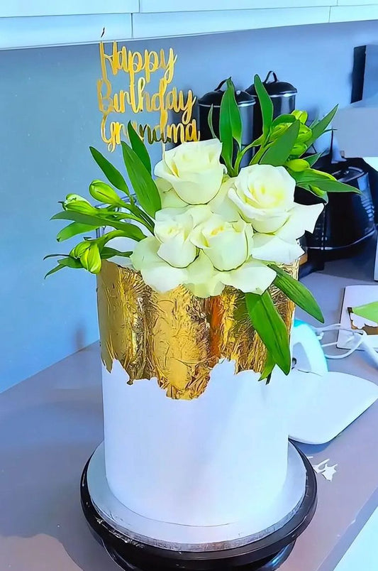 White and Gold floral elegance