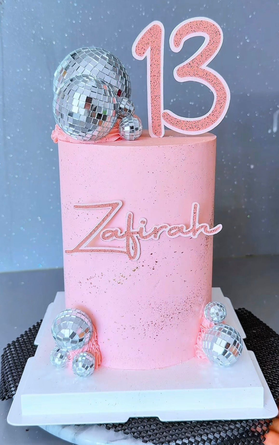 Disco girly themed cake